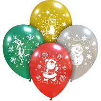 Cute Christmas Cattex 12" Latex Balloons 20CT