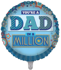 Dad In A Million 18" Foil Balloon