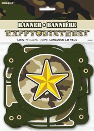 Military Camo Jointed Banner 1ct