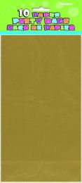 Paper Party Bags Gold 10ct