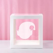 Elf Transparent Balloon Box 30x30x30cm