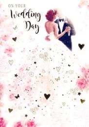 On Your Wedding Day - With Best Wishes - Pack Of 12