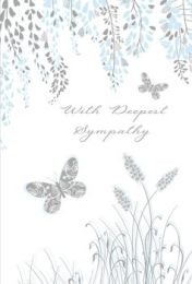 With Deepest Sympathy - Many Hearts Go Out To You In Sympathy - Pack Of 12