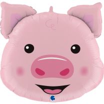 Pig Head 30" Supershape Foil Balloon 