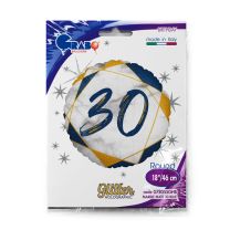 Age 30 Marble Mate Happy Birthday Blue 18