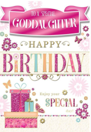 Happy Birthday - Goddaughter - Pack Of 12