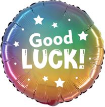 Good Luck Rainbow 18" Foil Balloon