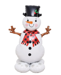 Snowman Stand up Christmas Foil Balloon (unpackaged)