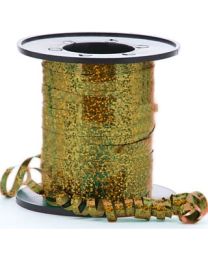 Gold Holographic Curling Ribbon 5mm x 250m