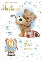 Happy Birthday - Husband - Pack Of 12