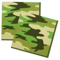 Camo Luncheon Napkins 16ct