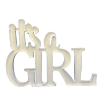 It's A Girl Mosaic Balloon Frame 150cm - Nikoloon