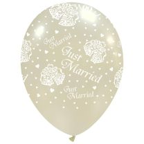 Just Married 12" Latex Balloons 50Ct