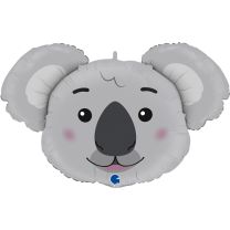 Koala Head 37" Foil Balloon