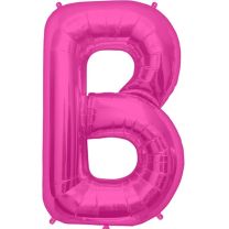 Letter B - Magenta - 16" Foil Balloon