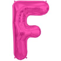 Letter F- Magenta - 16" Foil Balloon