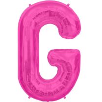 Letter G - Magenta - 16" Foil Balloon