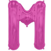 Letter M- Magenta - 16" Foil Balloon