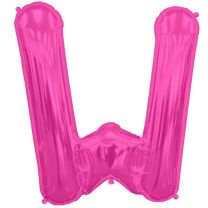 Letter W- Magenta - 16" Foil Balloon