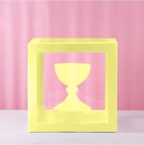 Chalice Transparent Gold Balloon Box 30x30x30cm