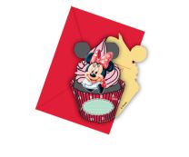 Minnie Cafe Die Cut Invitations 6ct