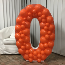 Number 0 Mosaic Balloon Frame 120cm - Nikoloon
