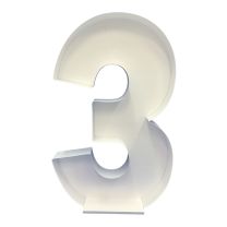 Number 3 Mosaic Balloon Frame 120cm - Nikoloon