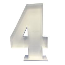 Number 4 Mosaic Balloon Frame 120cm - Nikoloon