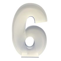 Number 6 Mosaic Balloon Frame 120cm - Nikoloon