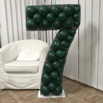 Number 7 Mosaic Balloon Frame 120cm - Nikoloon