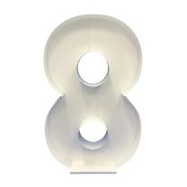 Number 8 Mosaic Balloon Frame 120cm - Nikoloon