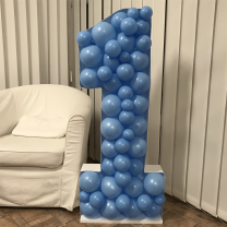 Number 1 Mosaic Balloon Frame 120cm - Nikoloon