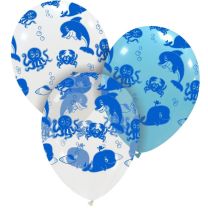 Sea Life Superior 12" Latex Balloons 25Ct