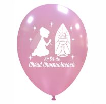 Irish 12" Communion Girl Pink Latex 25ct
