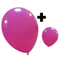 Fuchsia Standard Cattex 12" & 5" Latex Balloons 100Ct in both sizes