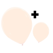 Blush Pink Premium Cattex 12" & 5" Latex Balloons 100Ct in both sizes
