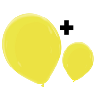 Lemon Premium Cattex 12" & 5" Latex Balloons 100Ct in both sizes