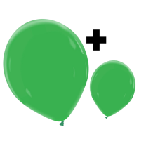 Clover Green Premium Cattex 12" & 5" Latex Balloons 100Ct in both sizes