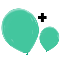 Pine Green Premium Cattex 12" & 5" Latex Balloons 100Ct in both sizes