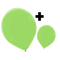 Basil Green Premium Cattex 12" & 5" Latex Balloons 100Ct in both sizes