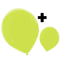 Apple Green Premium Cattex 12" & 5" Latex Balloons 100Ct in both sizes