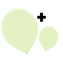 Sage Green Premium Cattex 12" & 5" Latex Balloons 100Ct in both sizes