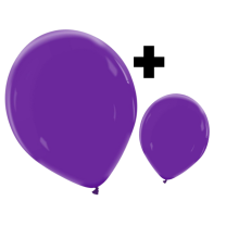 Royal Purple Premium Cattex 12" & 5" Latex Balloons 100Ct in both sizes