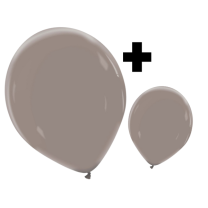 Lead Grey Premium Cattex 12" & 5" Latex Balloons 100Ct in both sizes