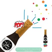 Black POP Champagne XS Bottle 16cm 1pc