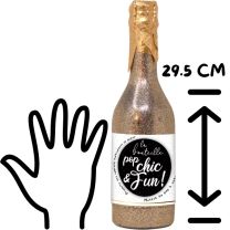 Gold POP Champagne XL Bottle 29.5cm 1pc