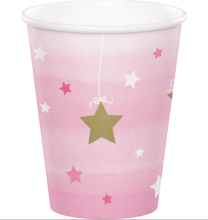One Little Star Girl 1st Birthday Paper Cups 8ct