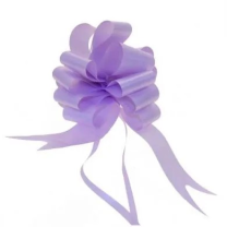 Lavender Pull Bow 50mm - Pack of 20