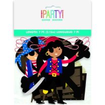 Ahoy Pirate 7ft Paper Banner