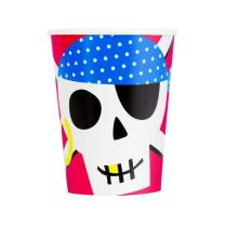 Ahoy Pirate Party Cups 8ct